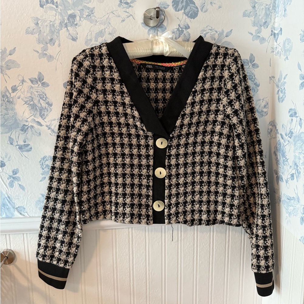 Zara tweed top size S